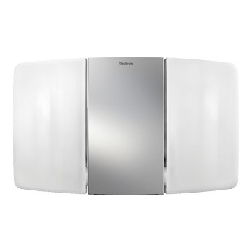 theben - LED Nástenný reflektor 2xLED/10W/230V strieborný IP55