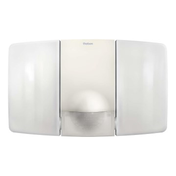 theben - LED nástenný reflektor so senzorom 2xLED/10W/230V biela IP55