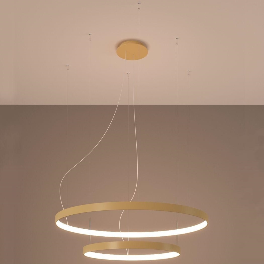 Thoro TH.214 - LED Luster na lanku RIO LED/80W/230V CRI 90 3000K zlatá