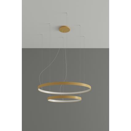 Thoro TH.214 - LED Luster na lanku RIO LED/80W/230V CRI 90 3000K zlatá
