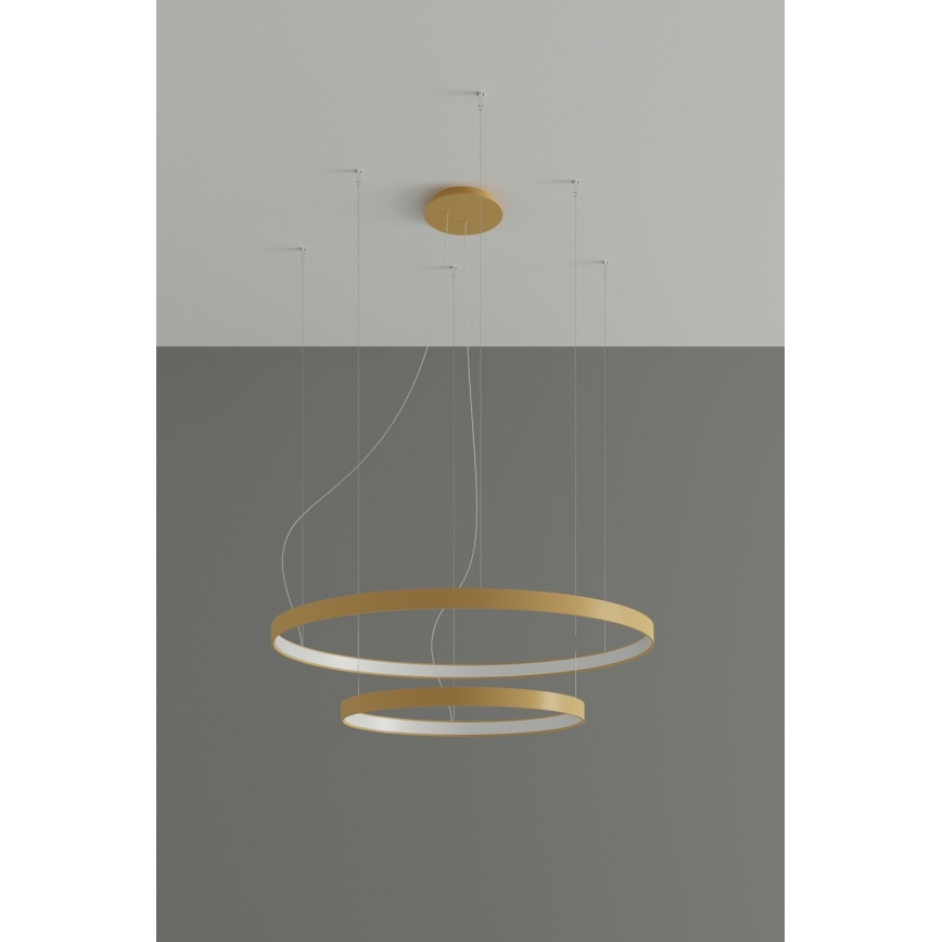 Thoro TH.214 - LED Luster na lanku RIO LED/80W/230V CRI 90 3000K zlatá