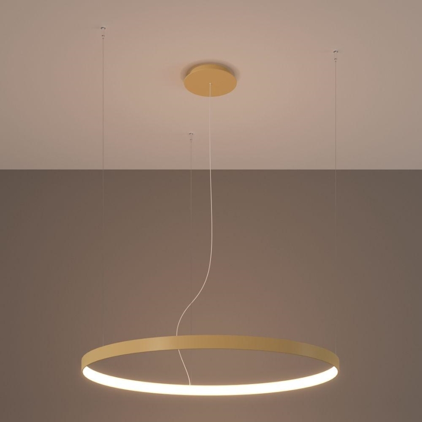 Thoro TH.216 - LED Luster na lanku RIO LED/30W/230V CRI 90 3000K pr. 55 cm zlatá