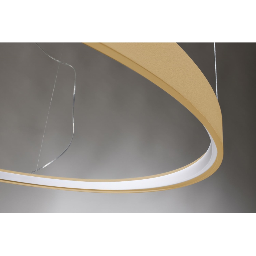 Thoro TH.217 - LED Luster na lanku RIO LED/30W/230V CRI 95 4000K pr. 55 cm zlatá