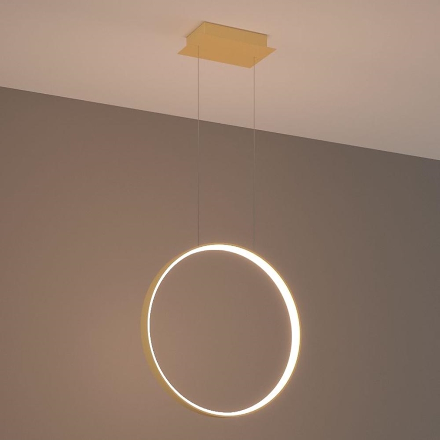 Thoro TH.220 - LED Luster na lanku RIO LED/30W/230V CRI 90 3000K pr. 55 cm zlatá