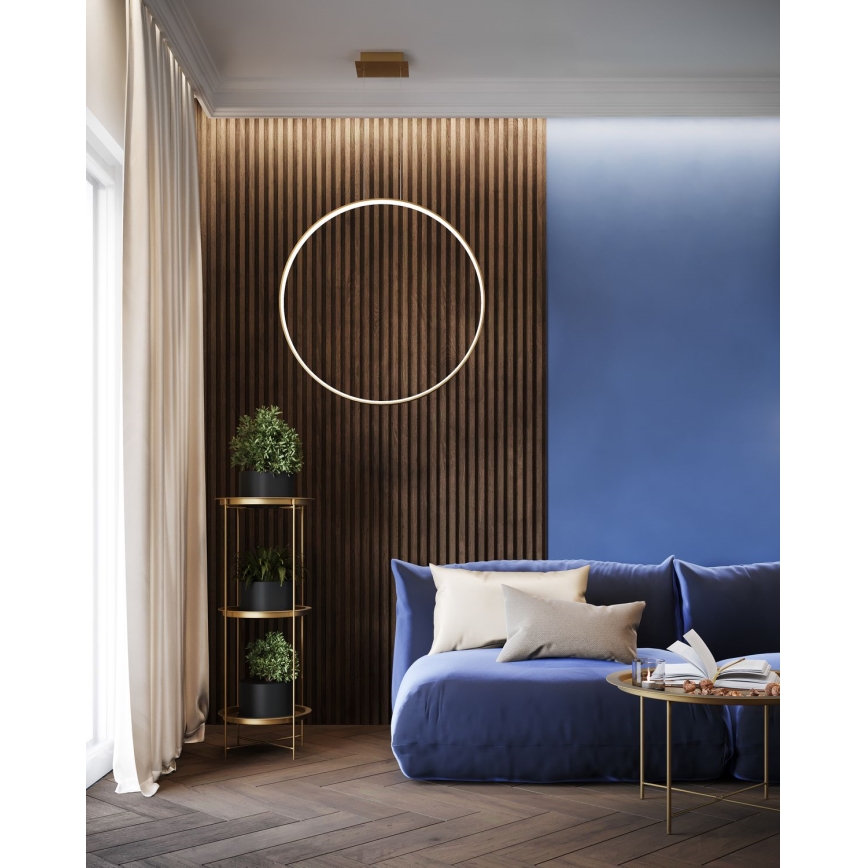 Thoro TH.220 - LED Luster na lanku RIO LED/30W/230V CRI 90 3000K pr. 55 cm zlatá