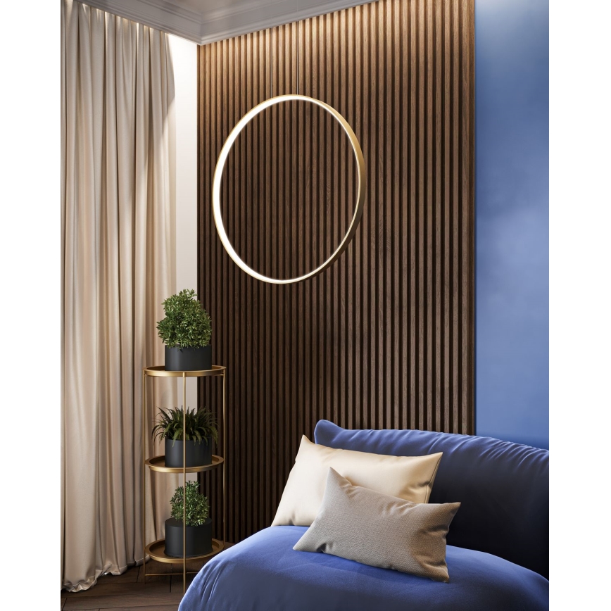 Thoro TH.220 - LED Luster na lanku RIO LED/30W/230V CRI 90 3000K pr. 55 cm zlatá