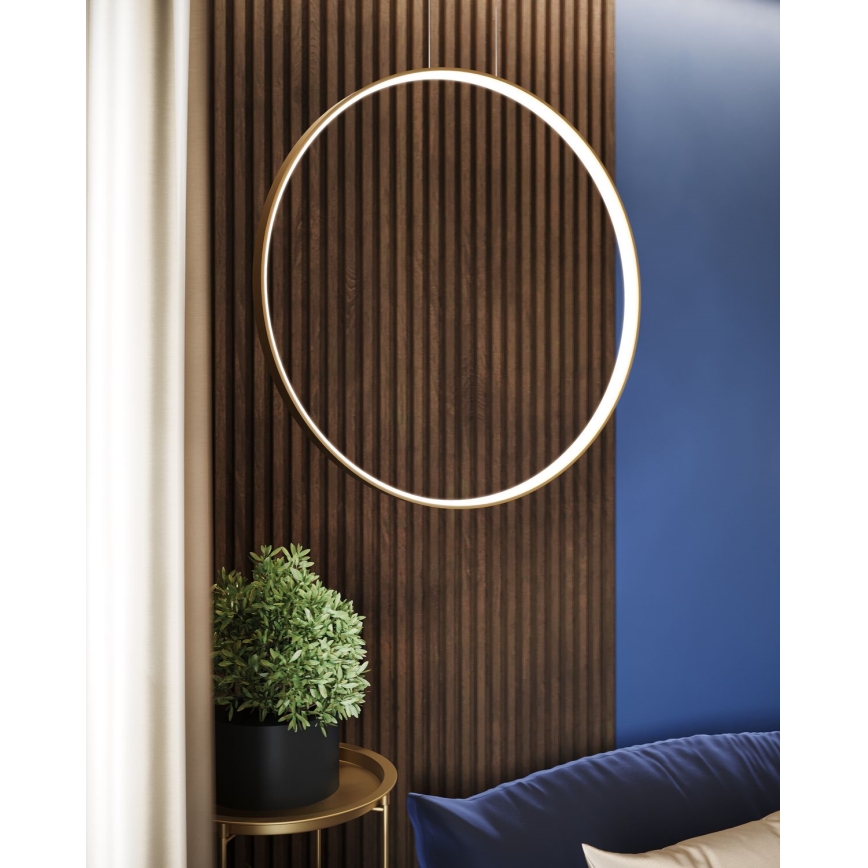 Thoro TH.220 - LED Luster na lanku RIO LED/30W/230V CRI 90 3000K pr. 55 cm zlatá