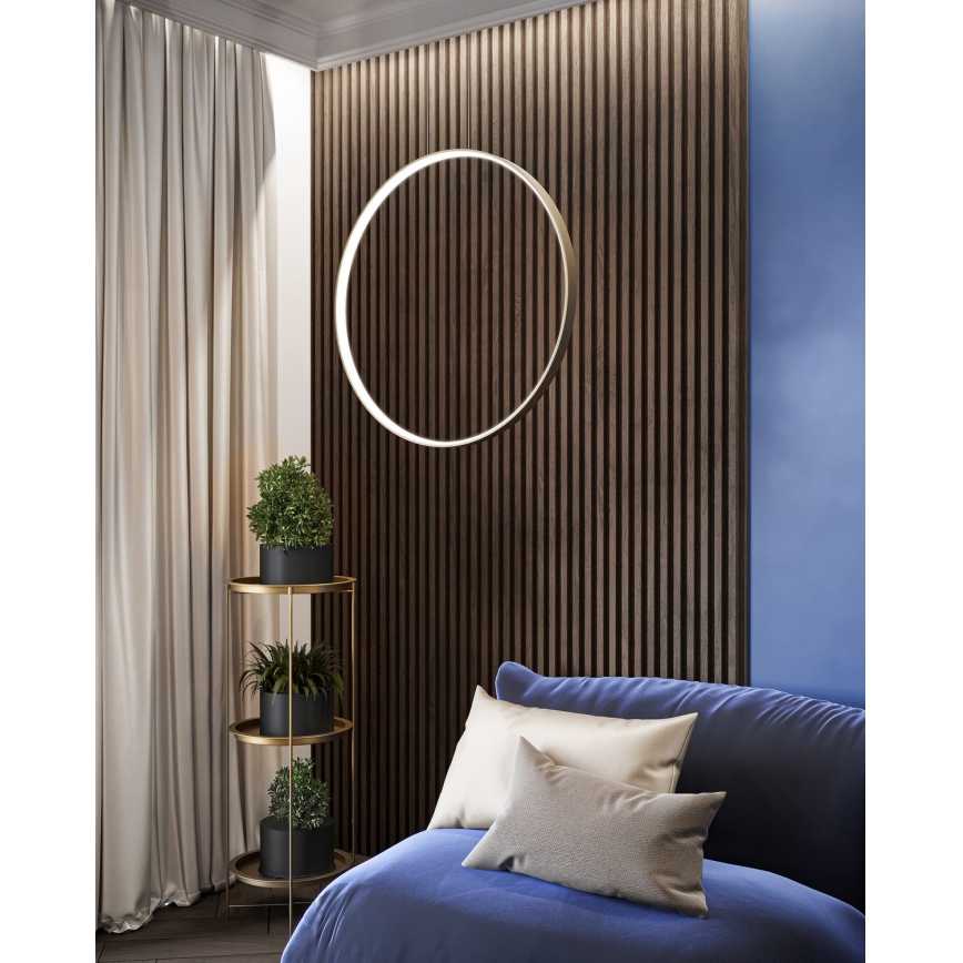 Thoro TH.221 - LED Luster na lanku RIO LED/30W/230V CRI 95 4000K pr. 55 cm zlatá