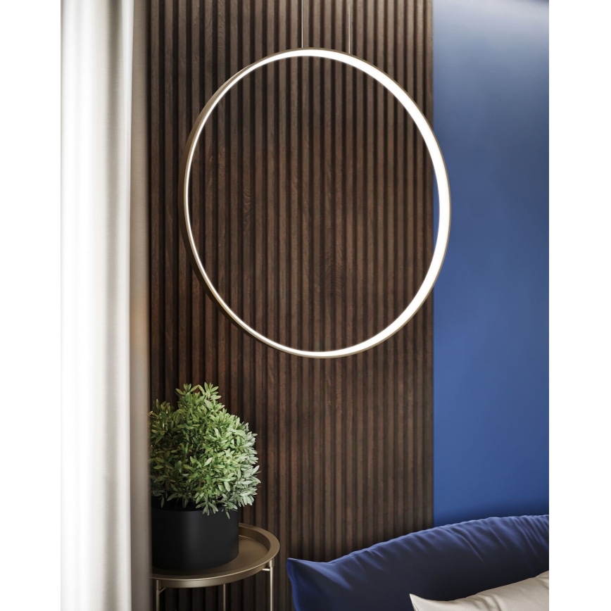 Thoro TH.221 - LED Luster na lanku RIO LED/30W/230V CRI 95 4000K pr. 55 cm zlatá