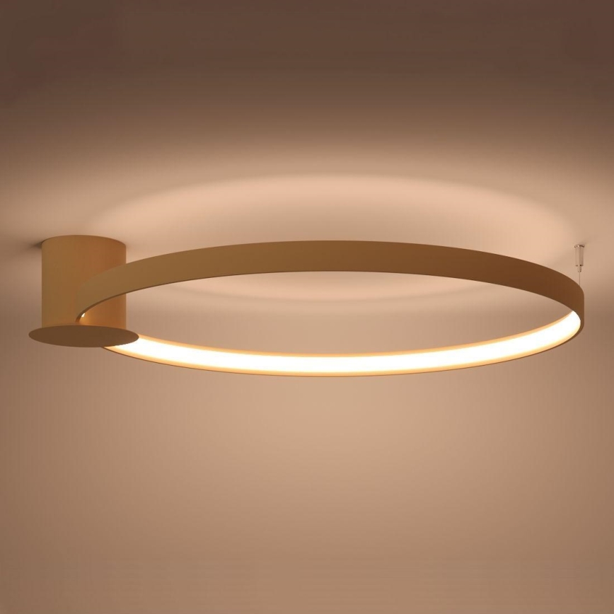 Thoro TH.224 - LED Stropné svietidlo RIO LED/50W/230V CRI 90 3000K pr. 78 cm zlatá