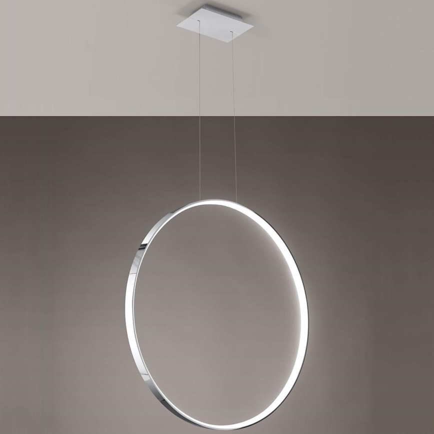 Thoro TH.249 - LED Luster na lanku RIO LED/50W/230V CRI 90 4000K pr. 78 cm lesklý chróm
