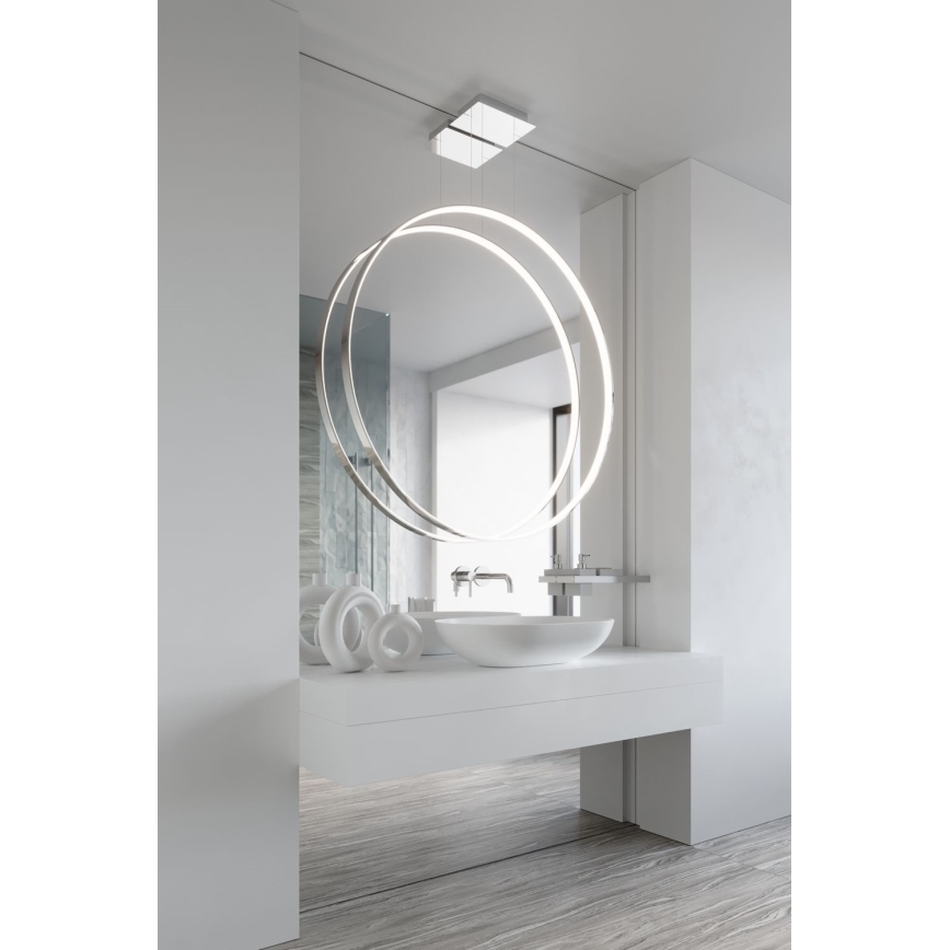 Thoro TH.249 - LED Luster na lanku RIO LED/50W/230V CRI 90 4000K pr. 78 cm lesklý chróm