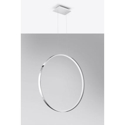 Thoro TH.249 - LED Luster na lanku RIO LED/50W/230V CRI 90 4000K pr. 78 cm lesklý chróm