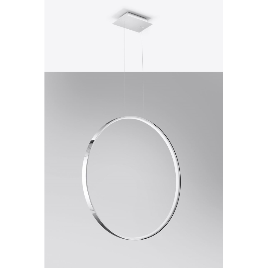 Thoro TH.249 - LED Luster na lanku RIO LED/50W/230V CRI 90 4000K pr. 78 cm lesklý chróm