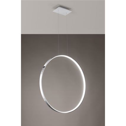 Thoro TH.249 - LED Luster na lanku RIO LED/50W/230V CRI 90 4000K pr. 78 cm lesklý chróm
