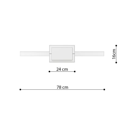 Thoro TH.249 - LED Luster na lanku RIO LED/50W/230V CRI 90 4000K pr. 78 cm lesklý chróm