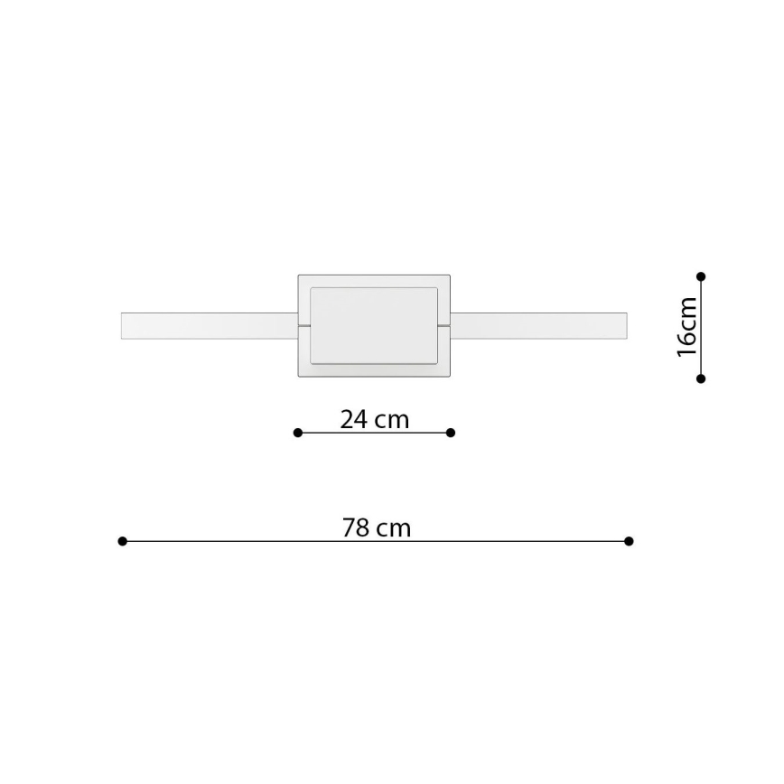 Thoro TH.249 - LED Luster na lanku RIO LED/50W/230V CRI 90 4000K pr. 78 cm lesklý chróm