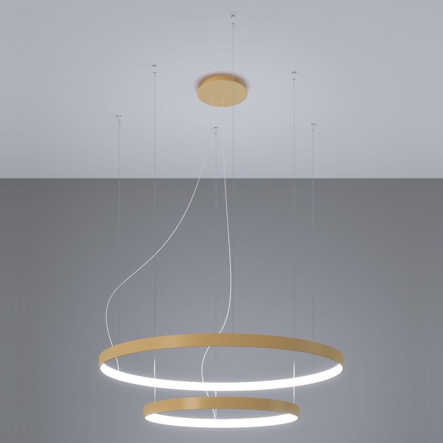 Thoro TH.268 - LED Luster na lanku RIO LED/80W/230V CRI 95 4000K zlatá