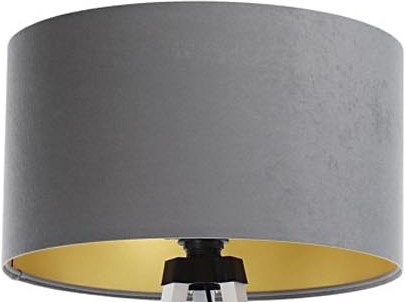Tienidlo k stojacej lampe STANDART E27 pr. 45 cm šedá/zlatá