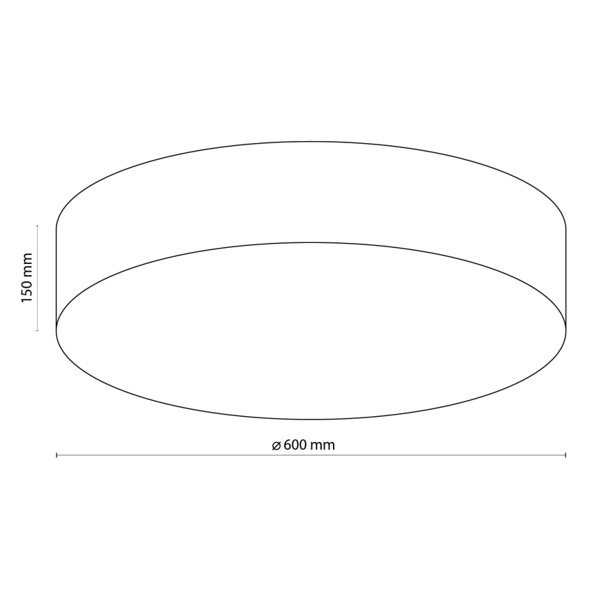 TK Lighting 1584 - Stropné svietidlo RONDO 4xE27/15W/230V