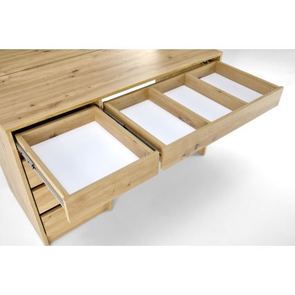 Toaletný stolík AMORIO 120x55 cm dub artisan