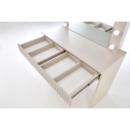 Toaletný stolík AMORIO 94x43 cm kašmír