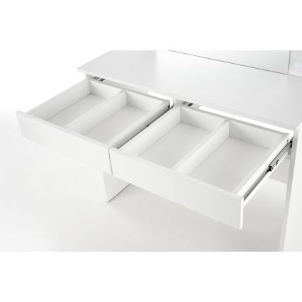 Toaletný stolík s LED osvetlením HOLLYWOOD 140x94 cm biela