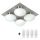 Top Light Dunaj - LED Kúpeľňové stropné svietidlo DUNAJ 4xG9/2,5W/230V IP44