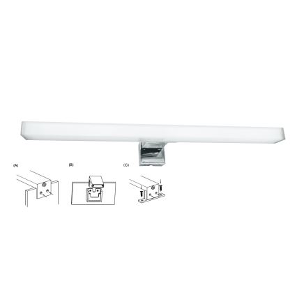 Top Light - LED Kúpeľňové osvetlenie zrkadla OREGON LED/7W/230V 40 cm IP44