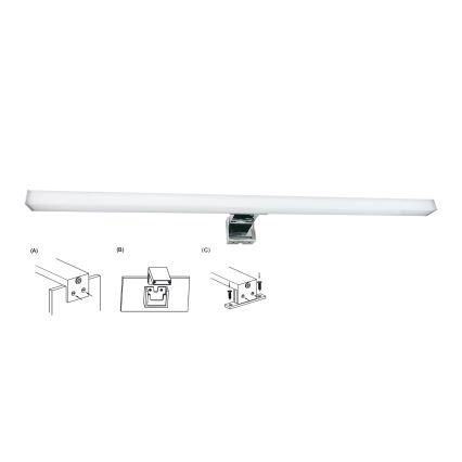 Top Light - LED Kúpeľňové osvetlenie zrkadla OREGON LED/9W/230V 60 cm IP44