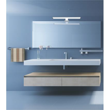 Top Light - LED osvetlenie na zrkadlo do kúpeľne TEXAS LED/8W/230V 3000/4000/6500K IP44 40 cm matný chróm