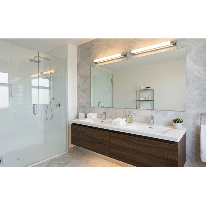 Top Light - LED kúpeľňové osvetlenie zrkadla TURIA LED/8W/230V 3000/4000/6500K IP44 40 cm lesklý chróm