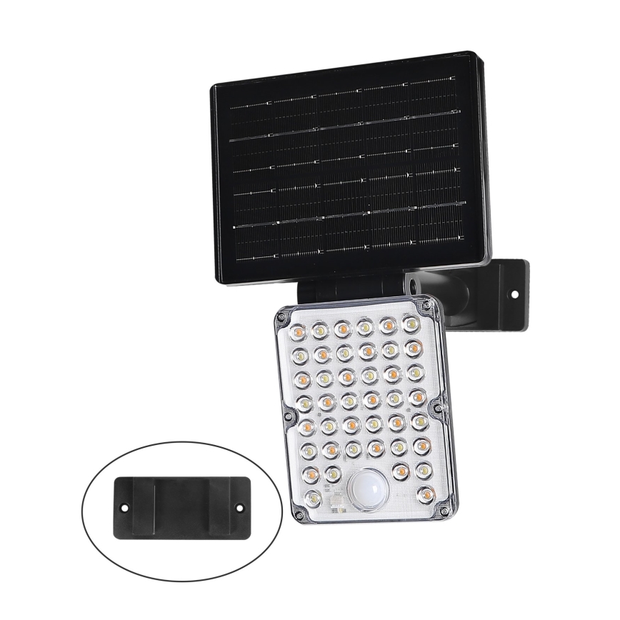 Top Light - LED solárne svietidlo so senzorom 3v1 ZENITH LED/10W/3,7V 3000/4000/6500K IP54 2400 mAh