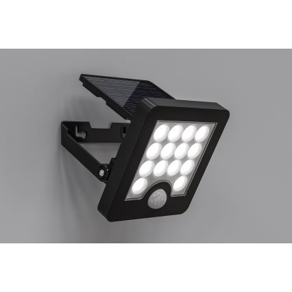 Top Light - LED Solárny nástenný reflektor so senzorom HELEON S LED/5W/3,7V IP65 4000K