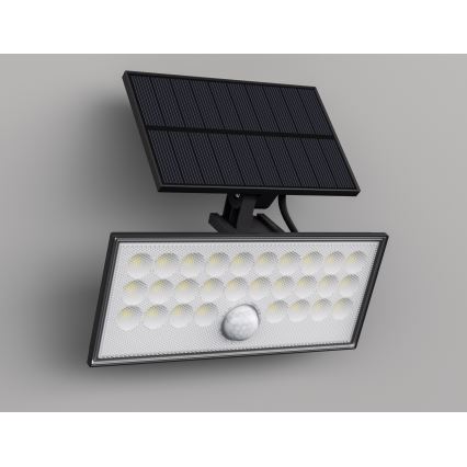 Top Light - LED Solárny nástenný reflektor so senzorom HELEON VARIO LED/8W/3,7V IP65 4000K 2200 mAh + diaľkové ovládanie