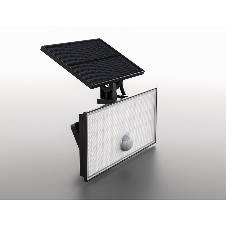 Top Light - LED Solárny nástenný reflektor so senzorom HELEON VARIO LED/8W/3,7V IP65 4000K 2200 mAh + diaľkové ovládanie