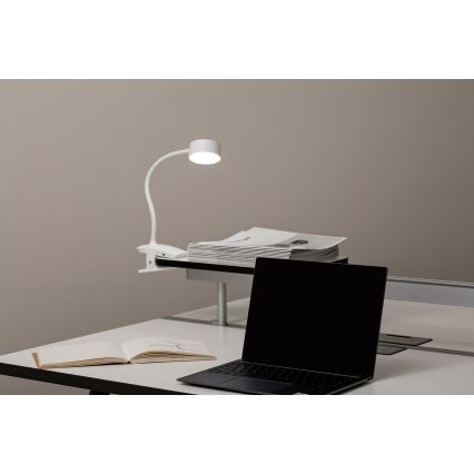 Top Light - LED Stmievateľná dotyková stolná lampa s klipom BELLA LED/4,8W/5V 3000-6500K biela