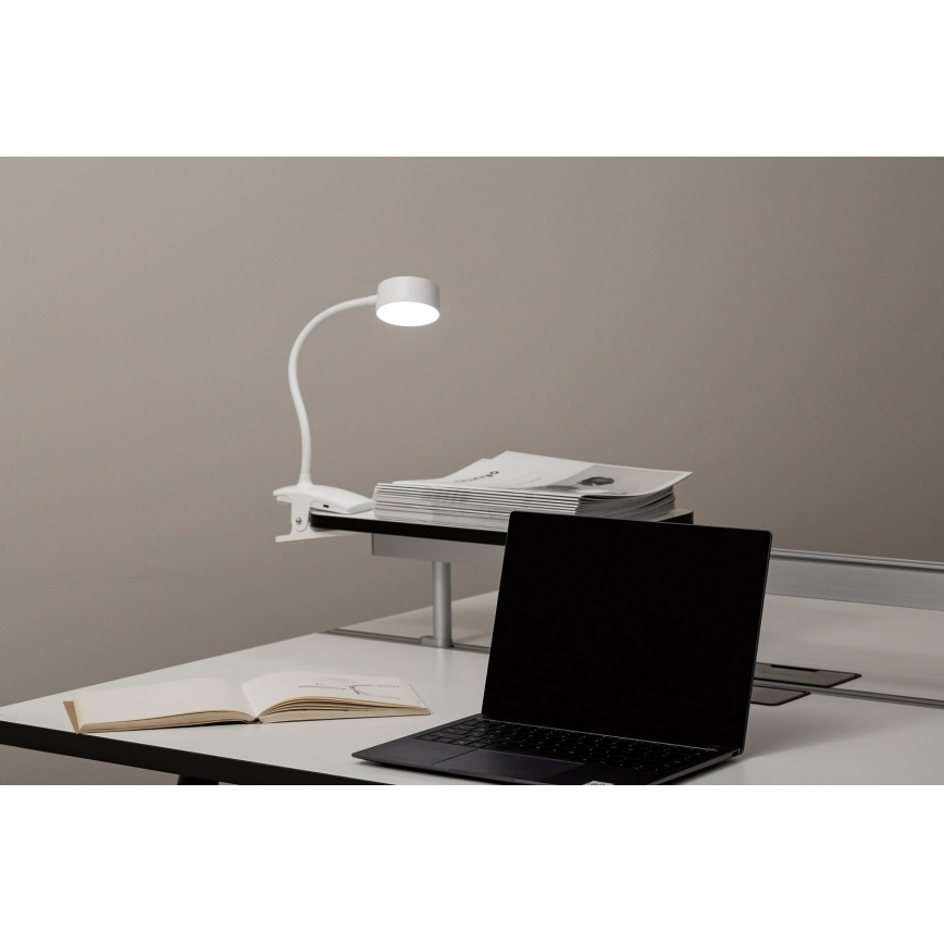 Top Light - LED Stmievateľná dotyková stolná lampa s klipom BELLA LED/4,8W/5V 3000-6500K biela