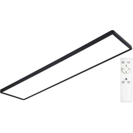 Top Light - LED Stmievateľný prisadený panel REVIT LED/70W/230V 3000-6500K 120x30 cm čierna + diaľkové ovládanie