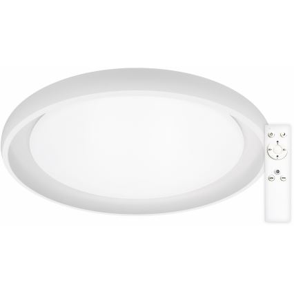 Top Light - LED Stmievateľné stropné svietidlo SALERNO LED/60W/230V 3000-6500K pr. 60 cm biela + diaľkové ovládanie