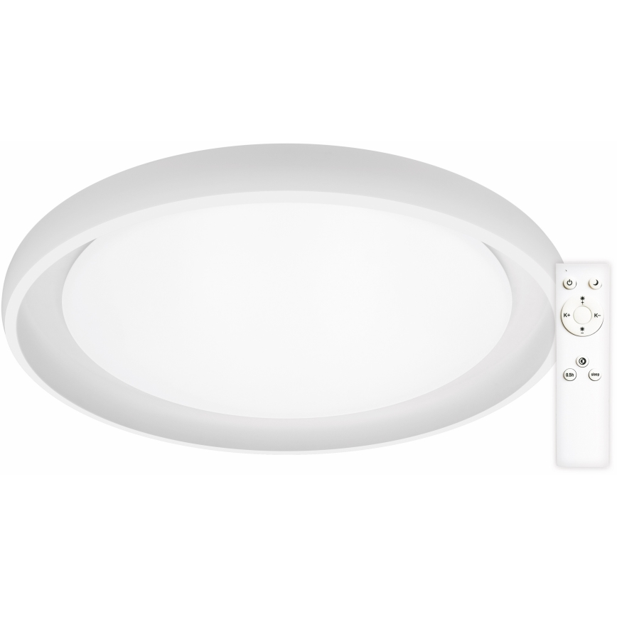 Top Light - LED Stmievateľné stropné svietidlo SALERNO LED/60W/230V 3000-6500K pr. 60 cm biela + diaľkové ovládanie