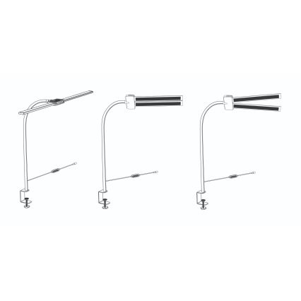 Top Light - LED stmievateľná stolná lampa s klipom LYRA LED/18W/230V 3000-6500K biela