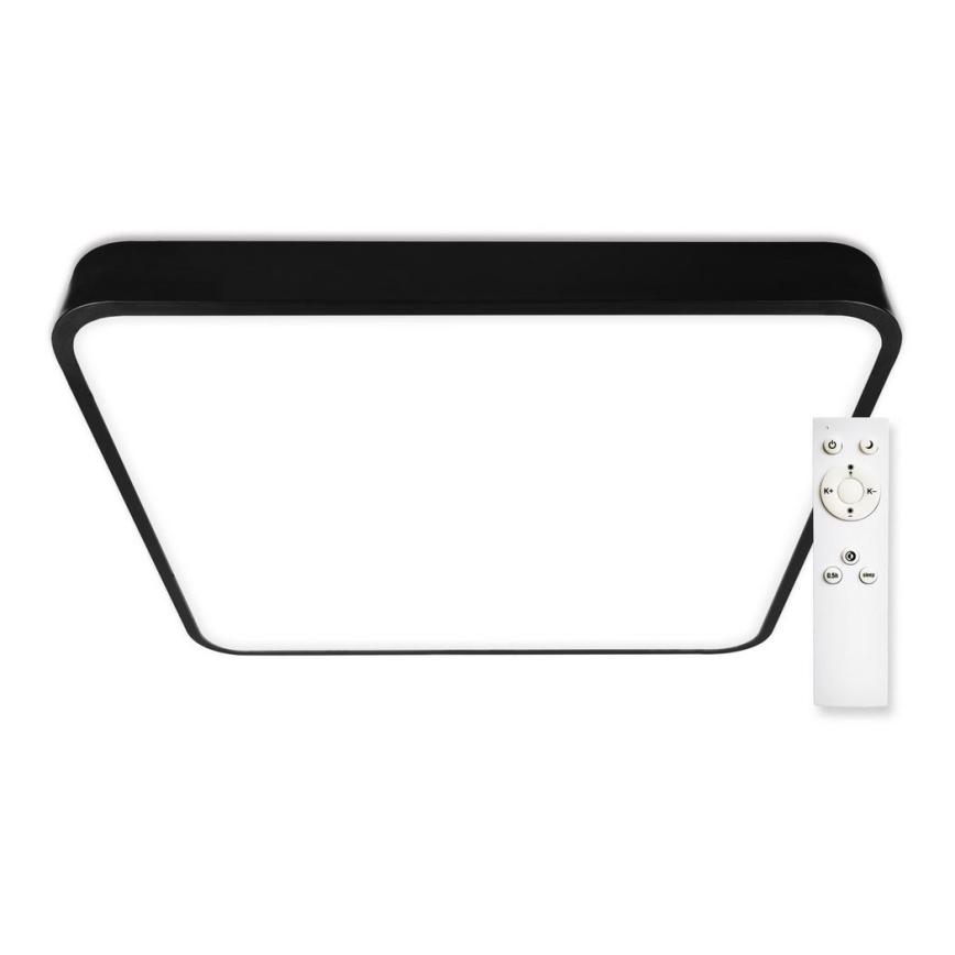 Top Light - LED Stmievateľné stropné svietidlo METAL LED/60W/230V hranatý čierna + diaľkové ovládanie