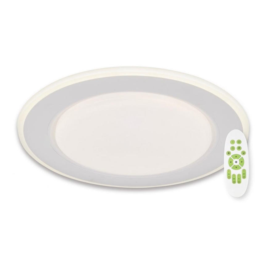 Top Light - LED Stmievateľné stropné svietidlo NORMAN LED/51W/230V pr. 39 cm biela + diaľkové ovládanie