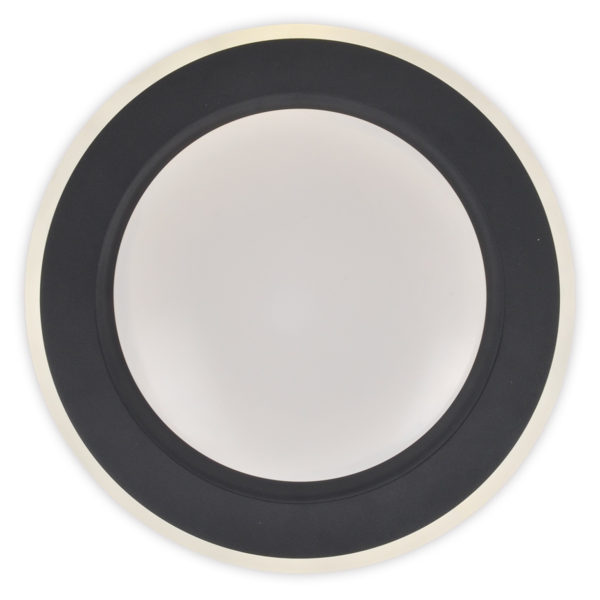 Top Light - LED Stmievateľné stropné svietidlo NORMAN LED/60W/230V pr. 49 cm čierna + diaľkové ovládanie