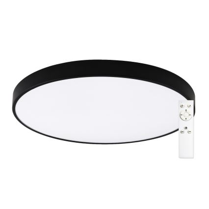 Top Light - LED Stmievateľné stropné svietidlo PETAL LED/60W/230V 3000-6500K pr. 59 cm čierna + diaľkové ovládanie