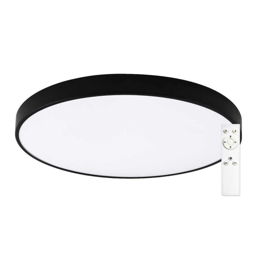 Top Light - LED Stmievateľné stropné svietidlo PETAL LED/60W/230V 3000-6500K pr. 59 cm čierna + diaľkové ovládanie