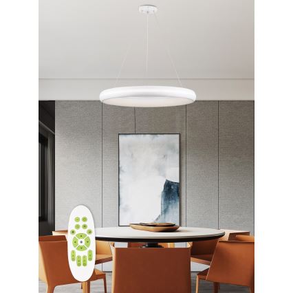 Top Light - LED Stmievateľný luster na lanku FUTURA LED/60W/230V biela + diaľkové ovládanie