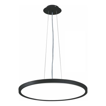 Top Light - LED Stmievateľný luster na lanku REVIT LED/50W/230V 3000-6500K pr. 60 cm čierna + diaľkové ovládanie