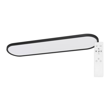 Top Light - LED Stmievateľné stropné prisadené závesné svietidlo OVAL LED/36W/230V 3000-6500K čierna + diaľkové ovládanie